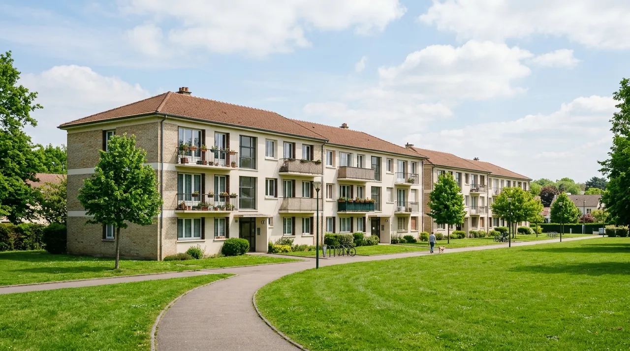 Immeubles du quartier Laubadère à Tarbes