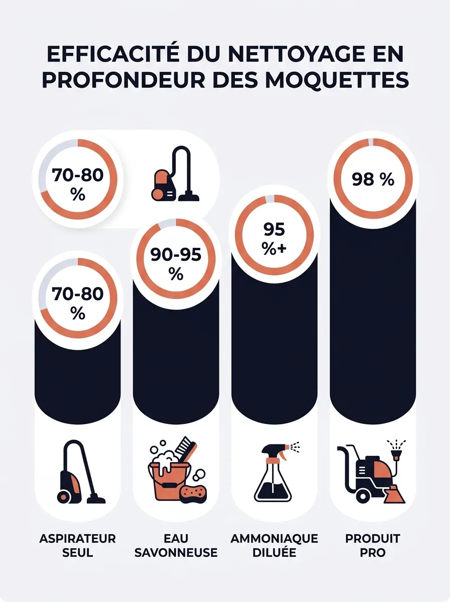 Infographie : efficacite des methodes de nettoyage de store banne