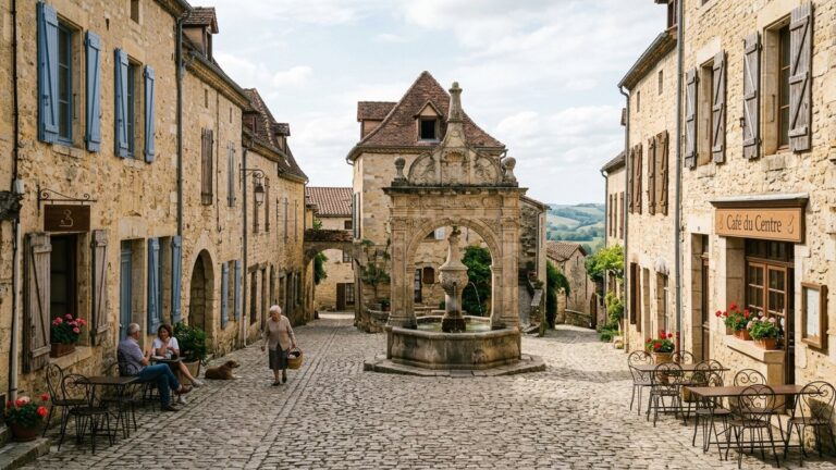 Vue d'un quartier résidentiel de Marmande