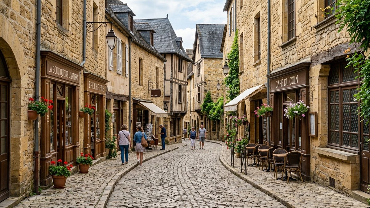 Rue pietonne du centre historique d'Auch