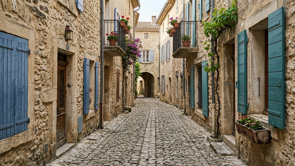 Ruelles étroites du centre ancien de Foix, quartier prioritaire
