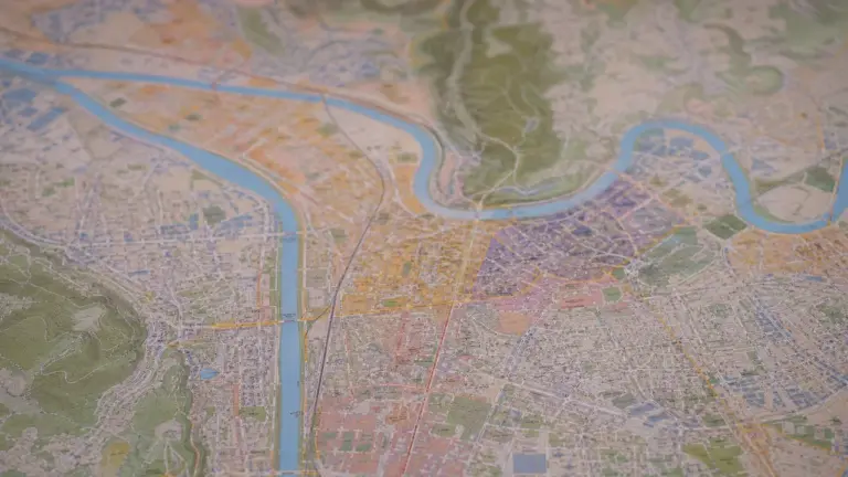 Carte de Grenoble avec quartiers à éviter surlignés
