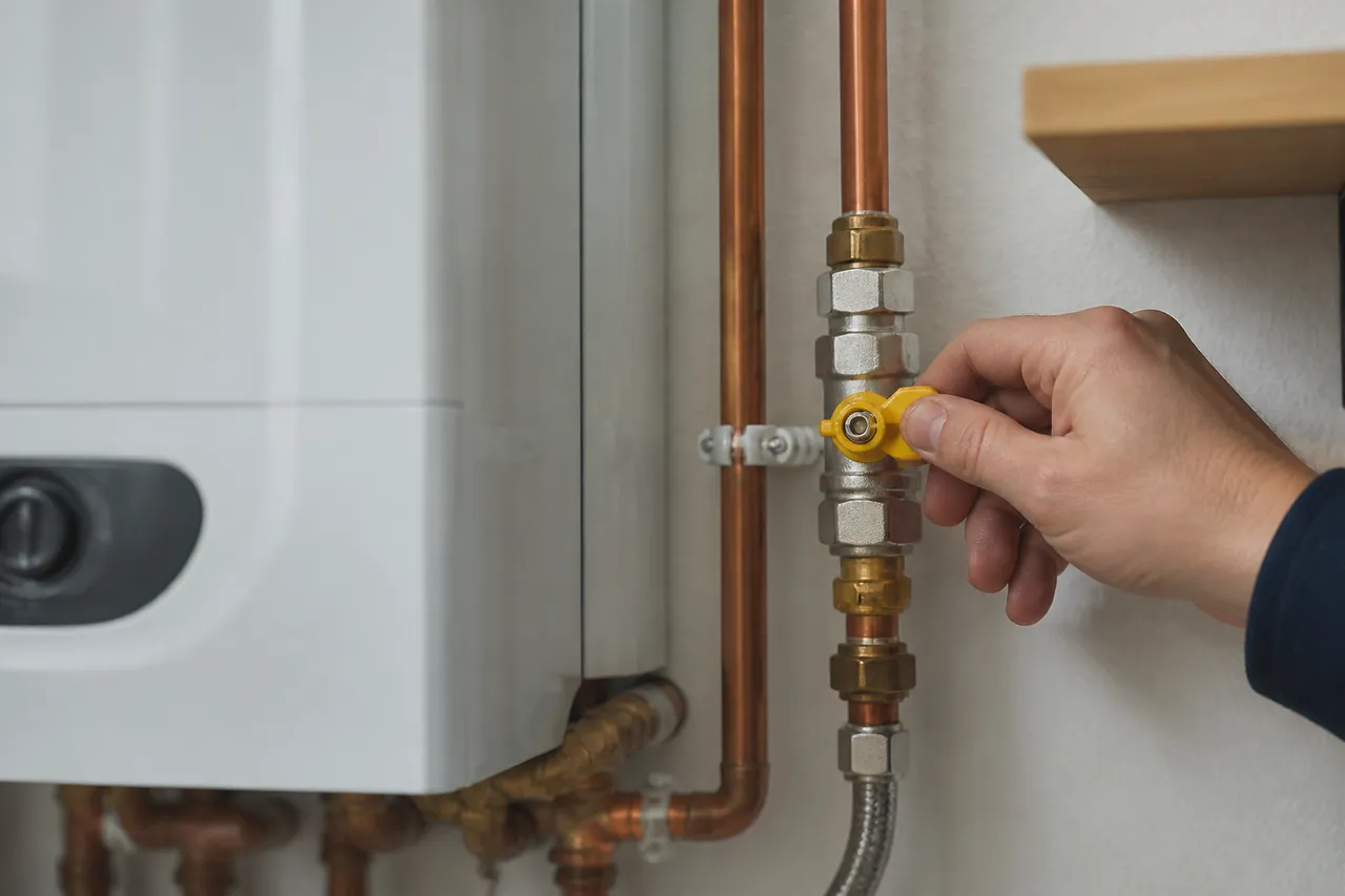 Chaudière qui fuit : coupure du gaz en urgence